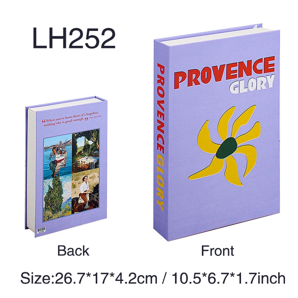 Luxury Fake Books For Decoration Living Room Decorative Book Coffee Table Bedroom Bookends Shooting Props Room Storage Box Decor